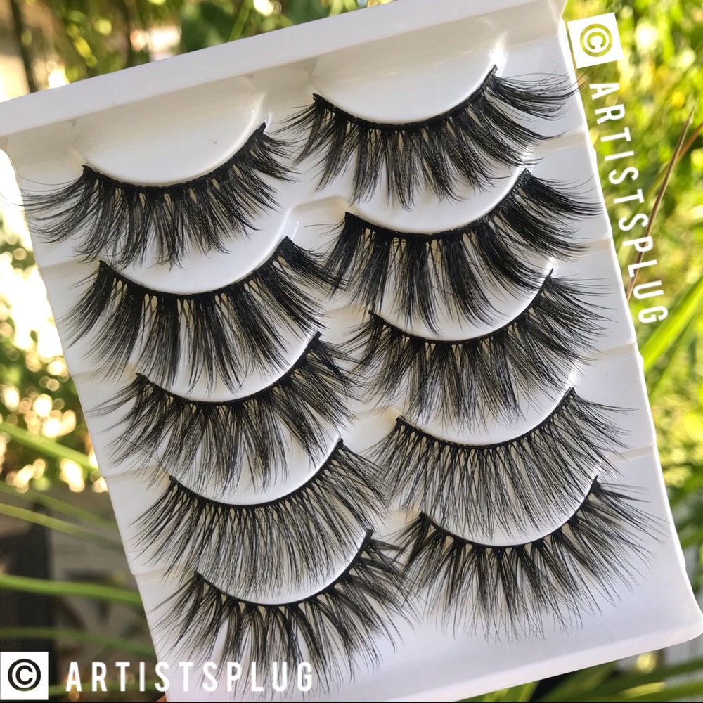 NEW! 5 PAIR MINK ASSORTED FALSE EYELASHES - Picture 2 of 5